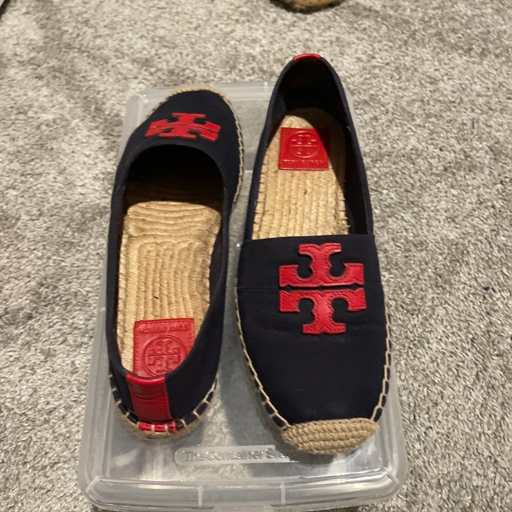 Tory Burch espadrilles navy and red
